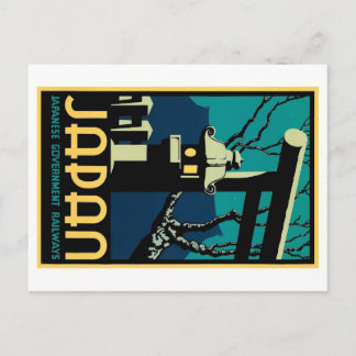 Japanese Government Railways Vintage World Travel Postcard