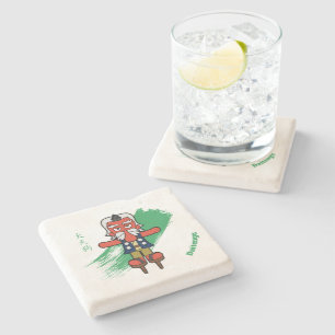 Japanese Great Tengu Yokai Stone Coaster