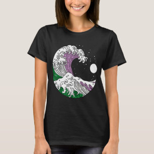 Japanese Great Wave Genderqueer Pride Gender Queer T-Shirt