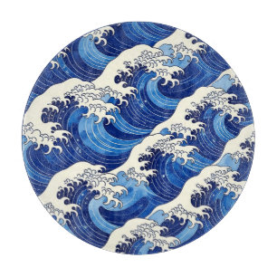 Japanese Great Wave Pattern Ocean Cutting Board