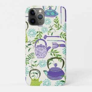 Japanese Green Teapot Design iPhone 11 Pro Case