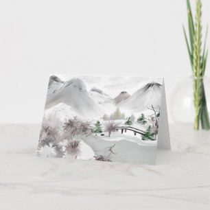 Japanese Haiku Art Greeting Card