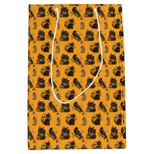 Japanese Halloween Yokai Pattern Gift Bag