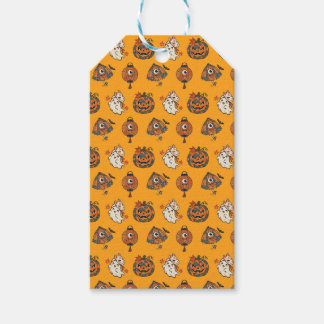 Japanese Halloween Yokai Pattern Gift Tags