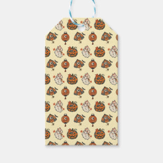 Japanese Halloween Yokai Pattern Gift Tags