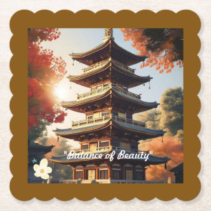 "Japanese Harmony" Paper Coaster