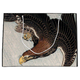 JAPANESE HAWK AND POPPIES GIFT BAG