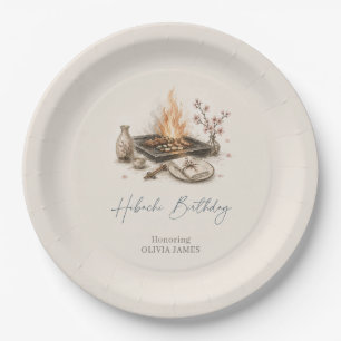 Japanese Hibachi Dinner Birthday Party BBQ Grill Paper Plate