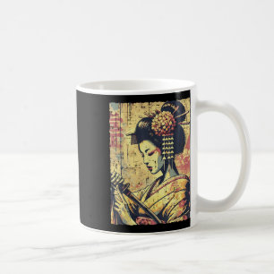 Japanese Hipster Geisha Katana Vintage Women Girls Coffee Mug