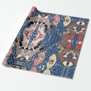 Japanese History Geisha Wrapping Paper