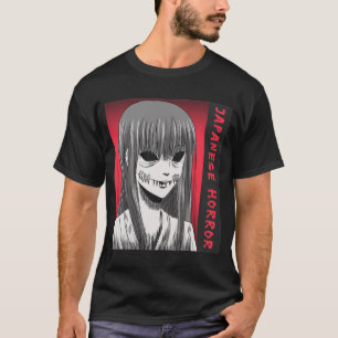 Japanese Horror Anime Stitched Mouth T-Shirt