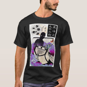 Japanese horror harajuku sea pastel goth art Aesth T-Shirt