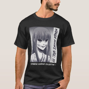 Japanese Horror Two Faces Yurei Bakemono Obake T-Shirt