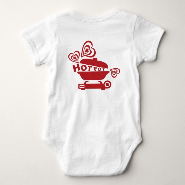 Japanese_Hot_Pot Baby Bodysuit (Back)