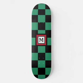 Japanese Ichimatsu Chequered Pattern Skateboard
