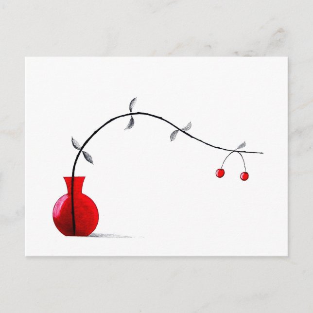 Japanese Ikebana Chabana Postcard (Front)