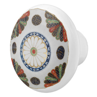 Japanese Imari Pattern Ceramic Knob