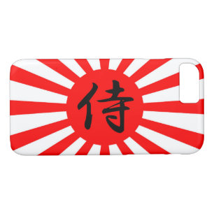 Japanese Imperial Flag with Samurai Kanji Symbol Case-Mate iPhone Case