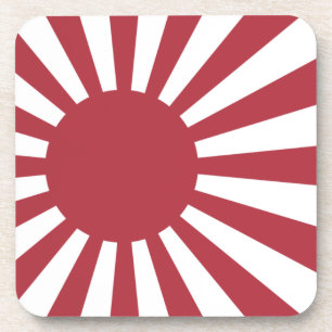 Japanese Imperial Rising Sun Flag Japan Coaster