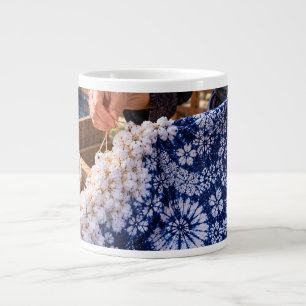 Japanese Indigo Textile Mug