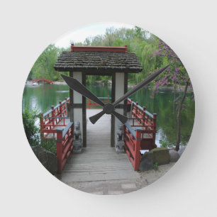 Japanese Inspiration Round Clock