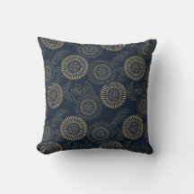Japanese inspired pattern indigo and tan design7