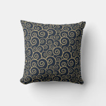 Japanese inspired pattern indigo and tan design 3