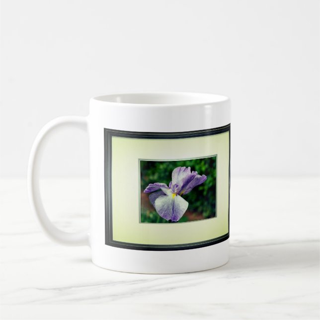 Japanese Iris Flower Unfolding  Coffee Mug (Left)