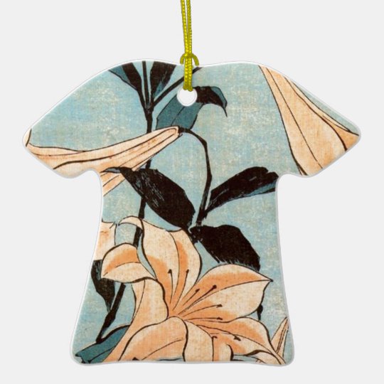 Japanese Irises Ceramic Ornament