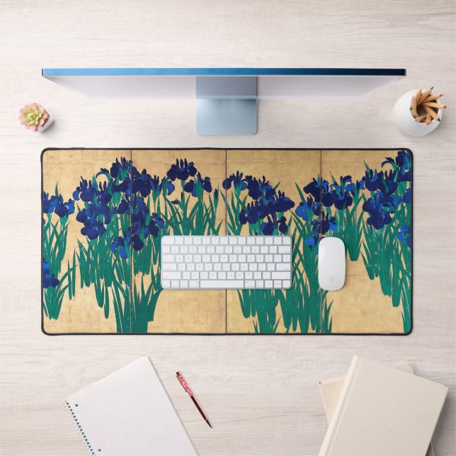 Japanese Irises, Ogata Kōrin Desk Mat (Office 1)