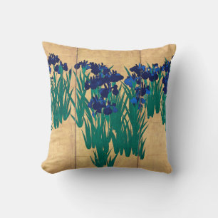 Japanese Irises, Ogata Kōrin Throw Pillow