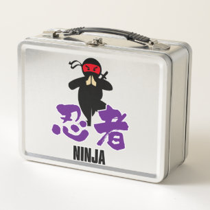 Japanese Kanji -NINJA- Metal Lunch Box