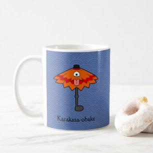 Japanese Karakasa Umbrella Ghost: Cartoon Yokai Coffee Mug