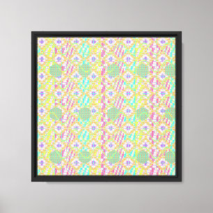 Japanese Kasuri Pattern  Canvas Print