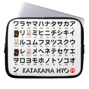 Japanese Katakana (Alphabet) table Laptop Sleeve