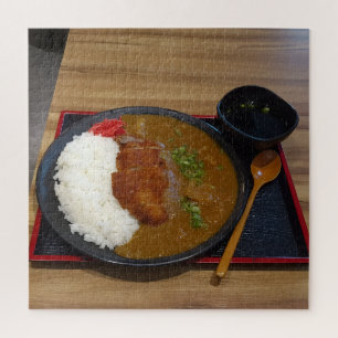 Japanese Katsu Curry and Rice Jigsaw Puzzle