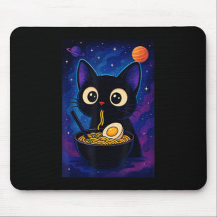 Japanese Kawaii Anime Cat Ramen Graphic Funny Men Mouse Pad