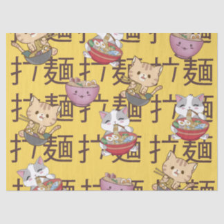 Japanese Kawaii Anime Cat Ramen Noodles Tissue Paper