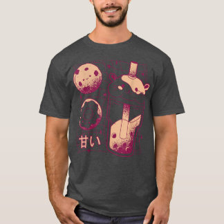 Japanese Kawaii Boba Tea Guinea Pig Doughnut Cooki T-Shirt