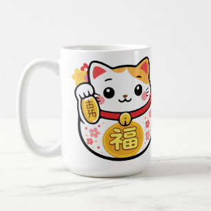 Japanese Kawaii daruma tanuki maneki Coffee Mug