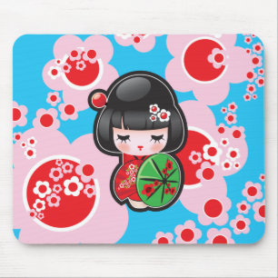 Japanese Kawaii Doll - Mousepad