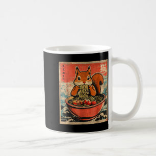 Japanese Kawaii Squirrel Eating Ramen Anime Gifts Coffee Mug
