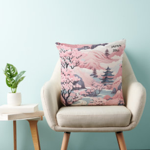 Japanese Keepsake Throw Pillow