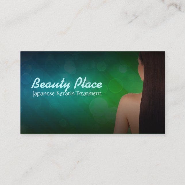 japanese keratin treatment Business Cards (Front)