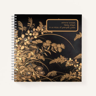 Japanese Kigin Haiku Notebook - Autumn Art