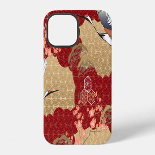 Japanese Kimono Cherry Blossoms iPhone 12 Case