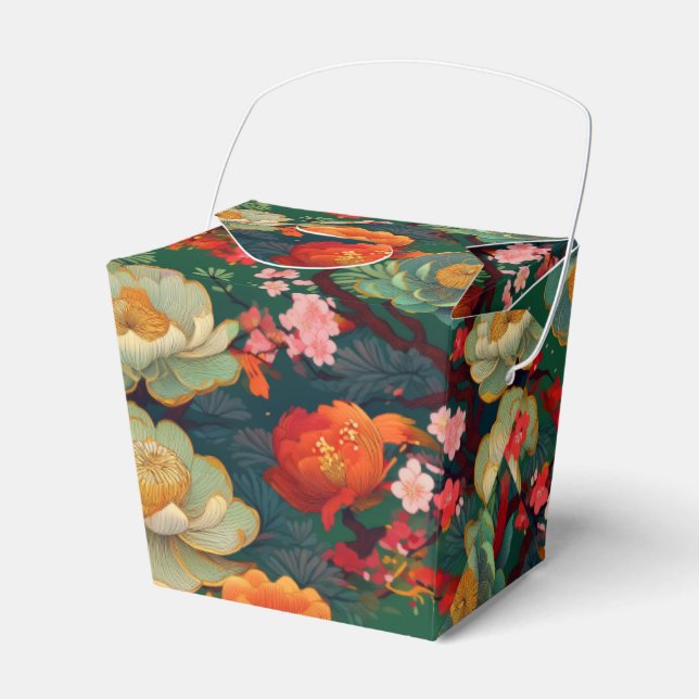 Japanese Kimono Fabric styled Favour box (Front Side)