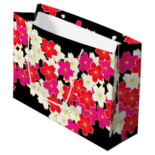 Japanese Kimono pattern Gift bag SAKURA