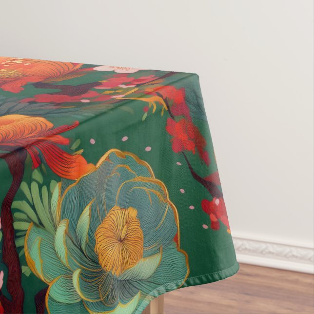 Japanese kimono pattern inspired tablecloth (In Situ)