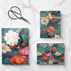 Japanese Kimono pattern Wrapping Paper Sheet